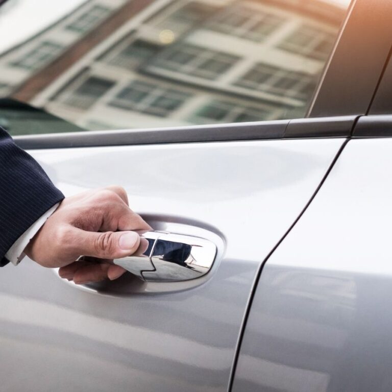 hire a chauffeur driver london personal chauffeur opening door