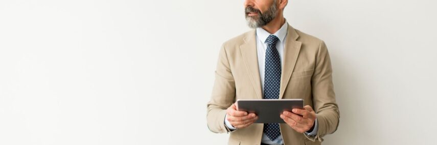 house manager surrey man in suit with tie