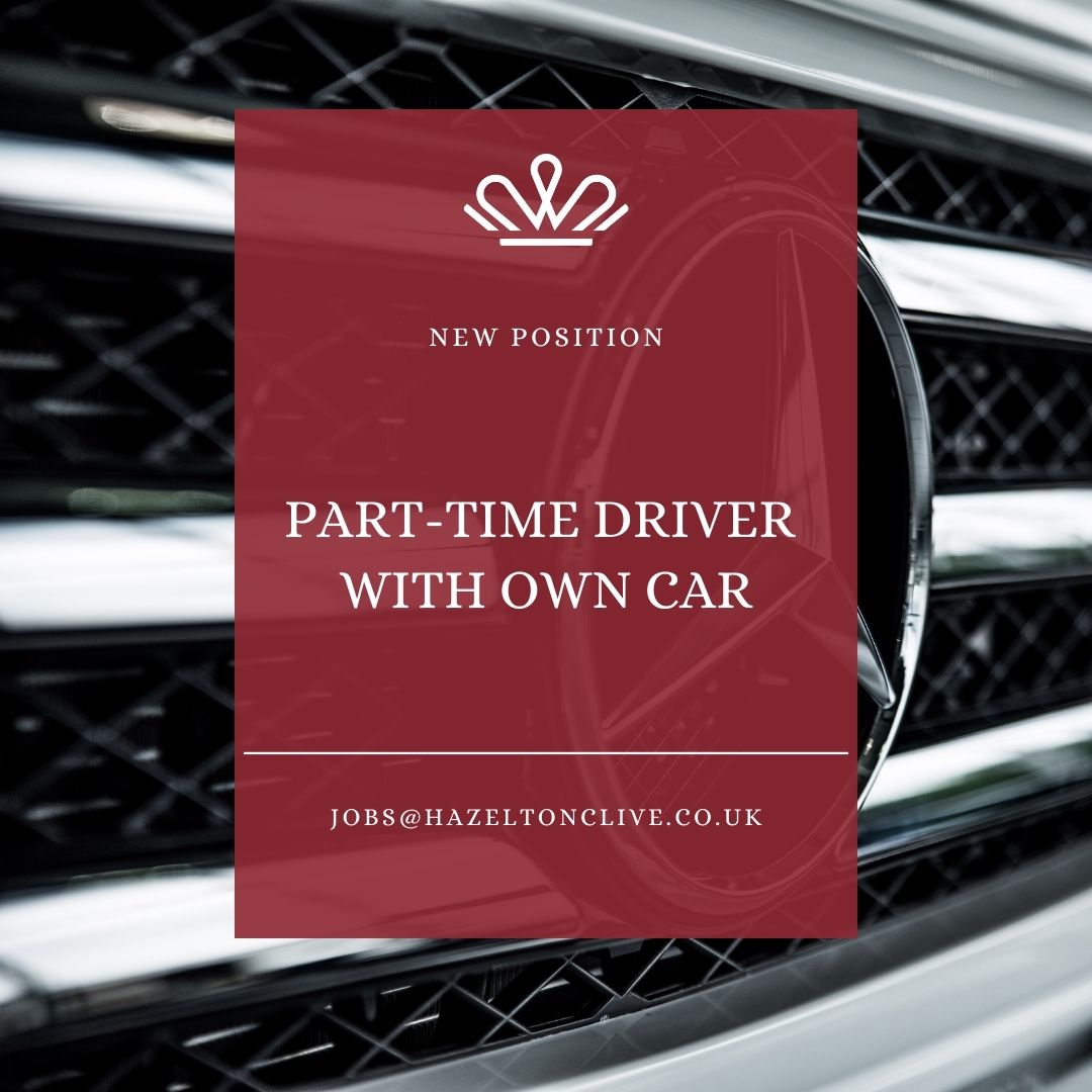 PC3010 Parttime Driver (with own executive car) Wanted