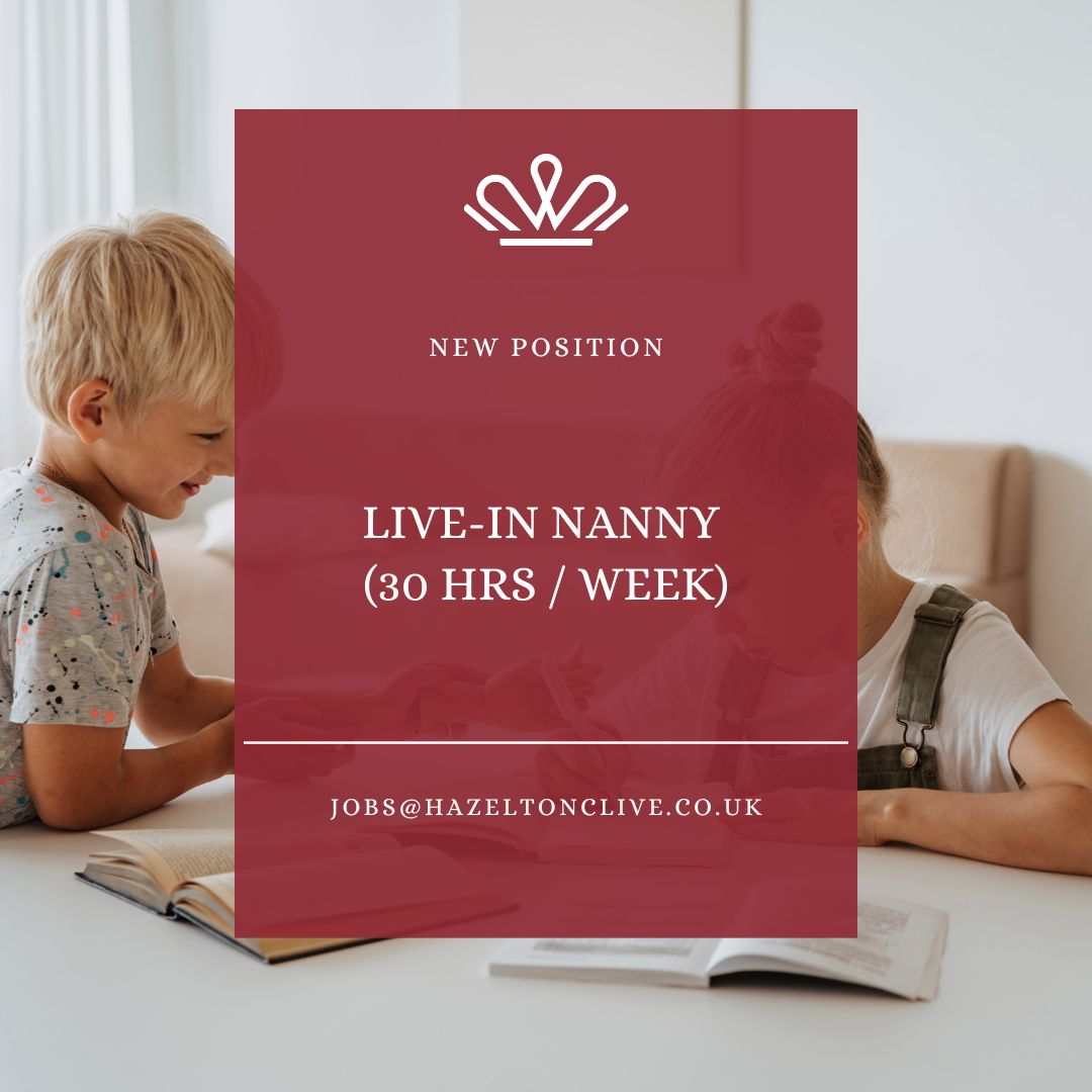 NN9030 Livein Parttime Nanny Wanted Jobs in South Kensington