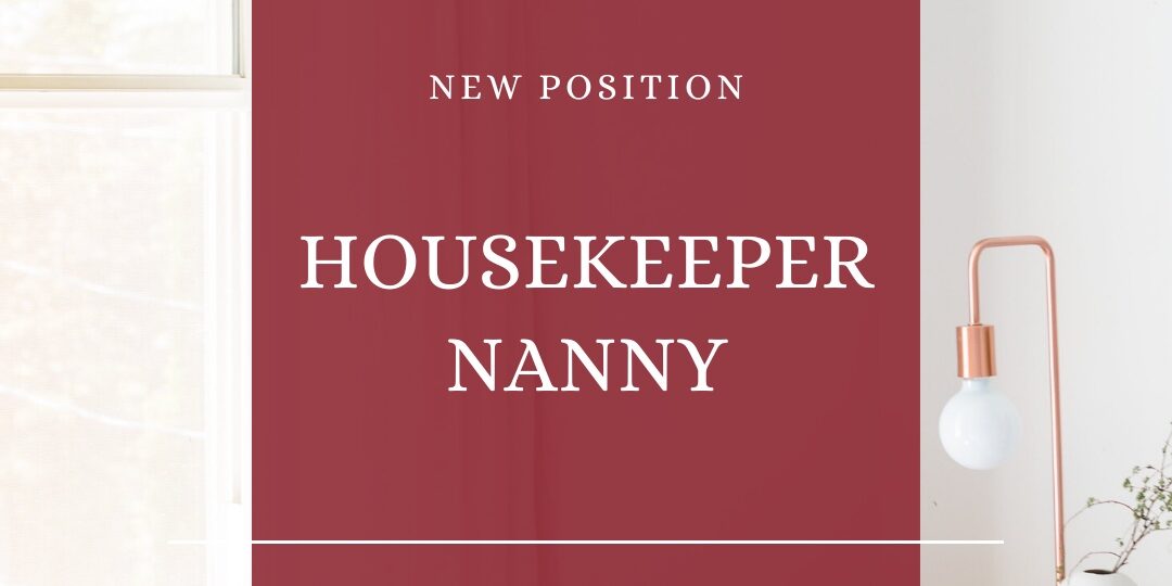 housekeeper nanny london