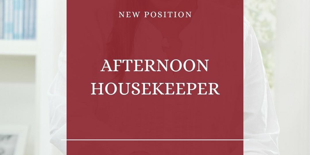 part time housekeeper london