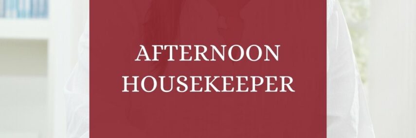 part time housekeeper london